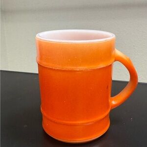Fire King Vibrant Orange Mug